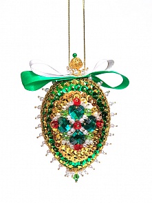 Набор для творчества - Шишка новогодняя Изумрудная (Волшебная мастерская, ШП-16)